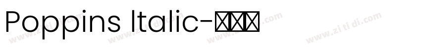 Poppins ltalic字体转换